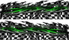 tribal checkered flag wave half wrap kit for race car